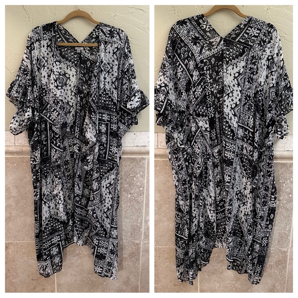 ECOTE OPEN DUSTER CARDIGAN, ONE SIZE